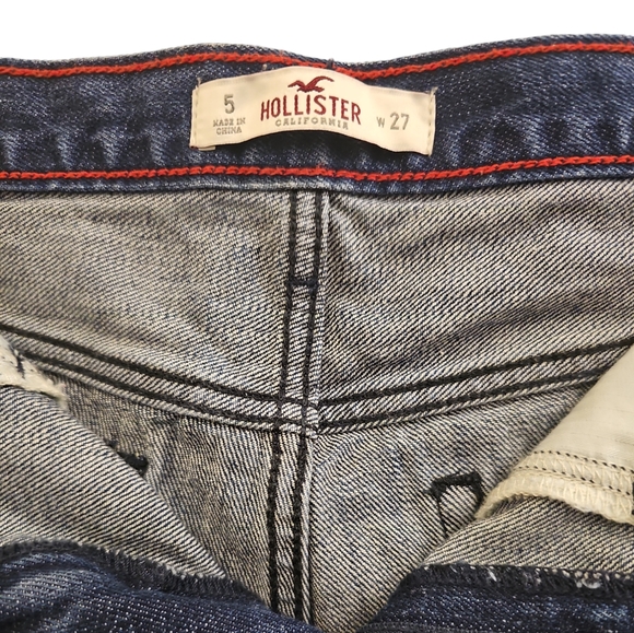 Hollister Star Faded Cutoff Denim Jean Shorts - Picture 7 of 7